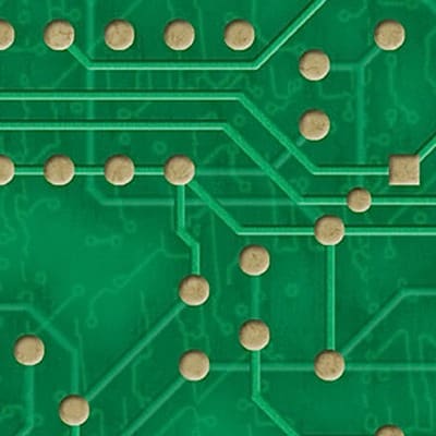 Artscape Decor Circuitboard Pool Table Cloth (800041) - Green: Detail